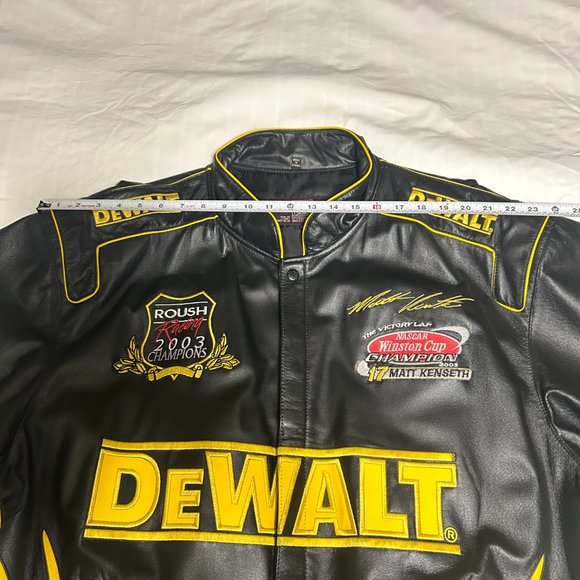NASCAR Winston Cup Champion 2003 DeWalt Matt Kenseth #17 Leather Jacket - Picture 8 of 15